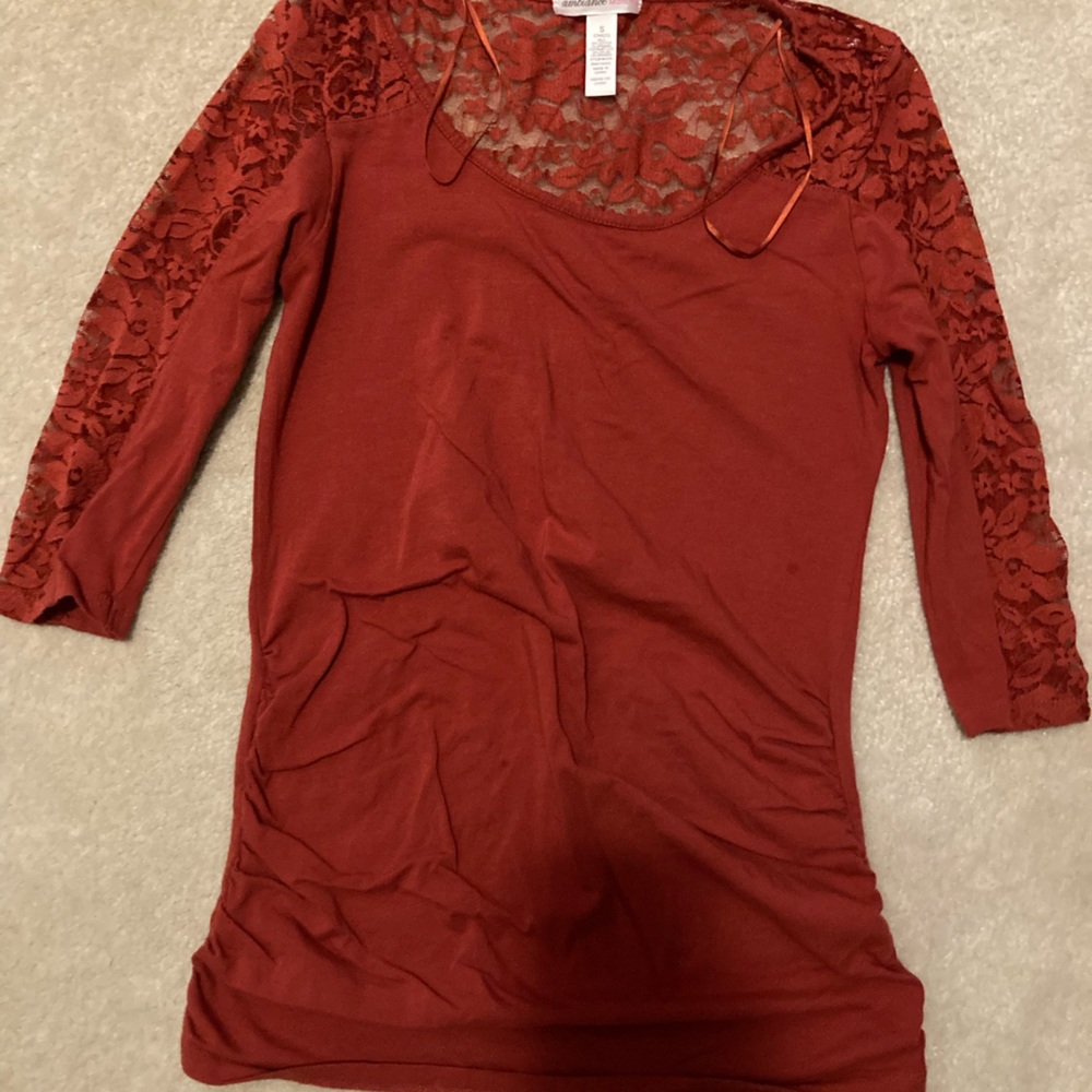 Long Sleeve Maternity Blouse